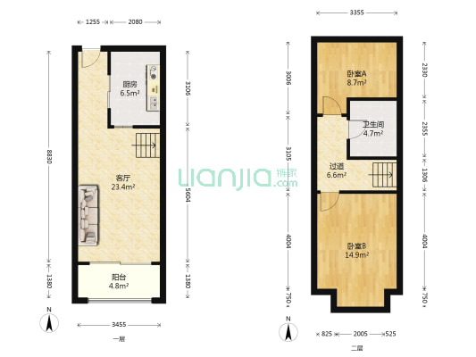 康悦家园 2室1厅1卫 50平方