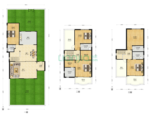 祈福新村康怡雅园 5室2厅5卫 260平方