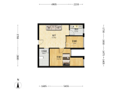 弘德缘 2室1厅 西南-涿州弘德缘户型图
