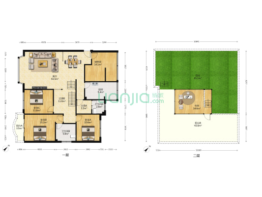 瑞祥小区 4室1厅2卫 164平方