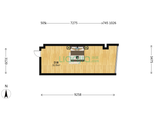佳源广场越公馆 1室0厅0卫 41平方