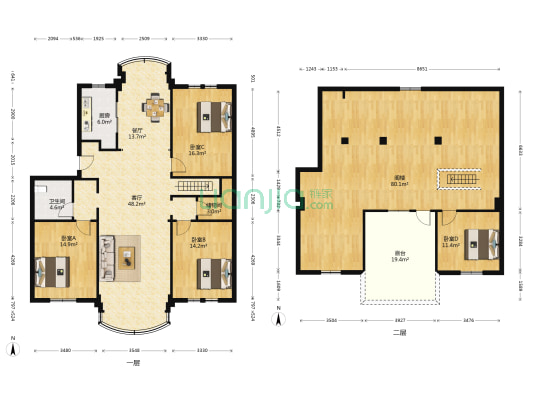 怡和公寓 4室2厅1卫 146平方
