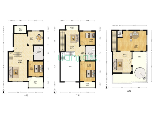 都市芳园明湖园 4室4厅3卫 181平方