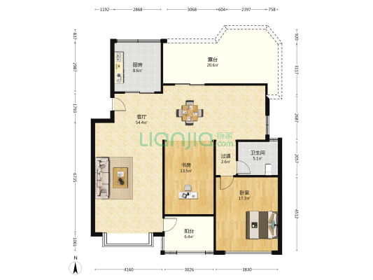 名雅居新华二村 2室1厅1卫 215平方