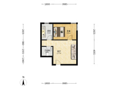 天保郦景业主急售 正规一室一厅，带装修-涿州天保郦景户型图
