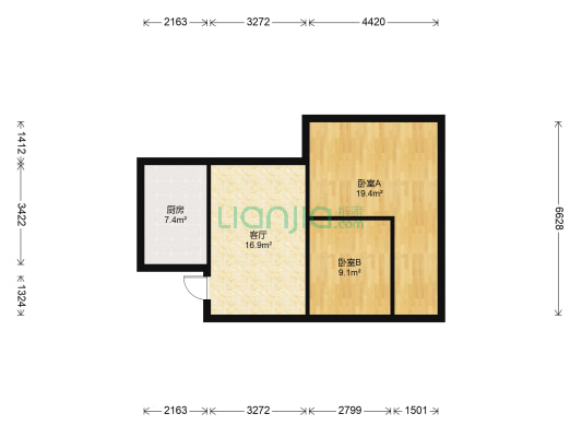营盘路63号 2室1厅0卫 58平方