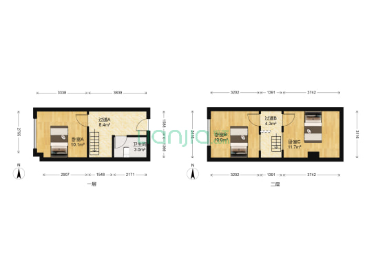 碧桂园泰富城 3室0厅1卫 38平方