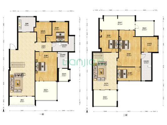 花香维也纳 5室2厅3卫 272平方