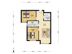 高品质社区，小区环境好，视野好，无遮挡-涿州高铁新干线户型图
