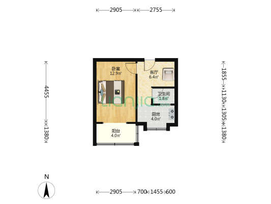 优越的位置、生活配套齐全、社区安全性高-户型图
