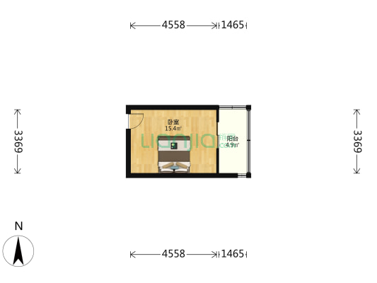 南海路(和平区) 1室0厅0卫 15平方