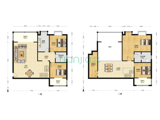 阳光城 4室1厅2卫 225平方