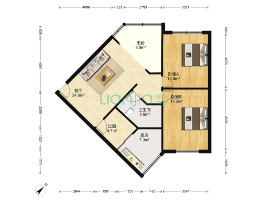 三友小区 2室1厅1卫 92平方