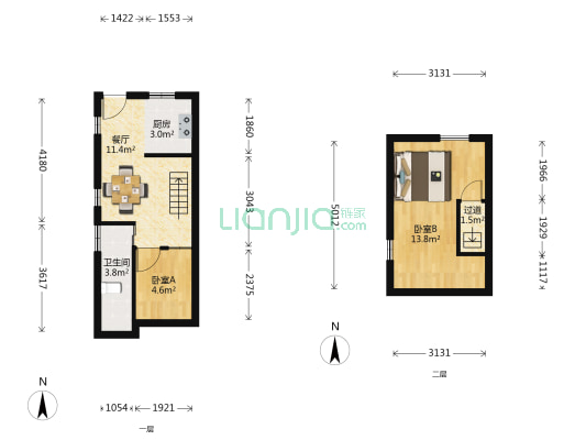 横溪镇王家 2室1厅1卫 30平方