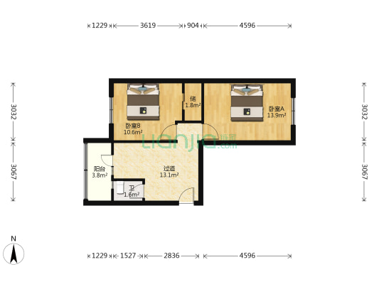 中山社区 2室0厅1卫 50平方