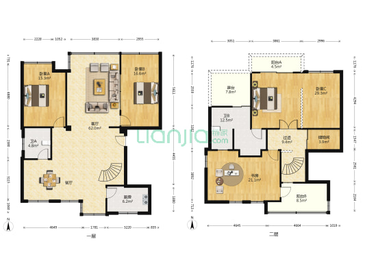 西湖花园 4室1厅2卫 192平方