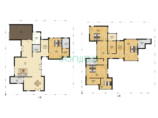 雨润涵月楼 6室1厅4卫 310平方