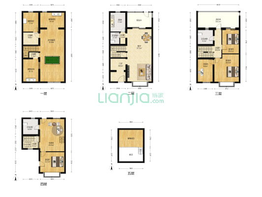 月亮湾 6室1厅3卫 271平方