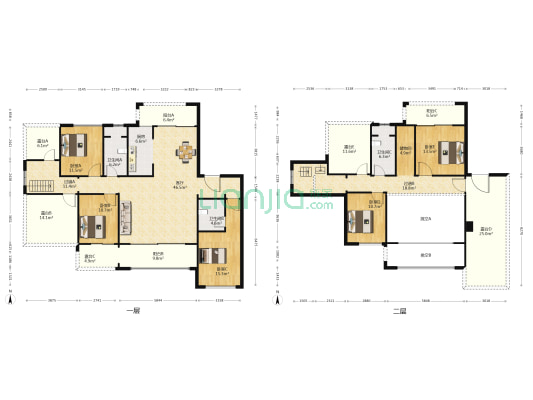 鲁能泰山7号一街区 5室1厅3卫 257平方