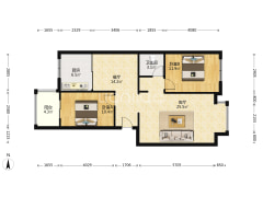 市区 冠云路大两居室 70年产权 看房有钥匙-涿州汇元时代户型图