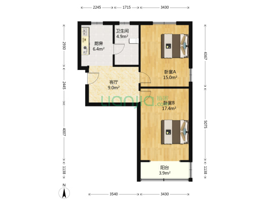 永宁路122弄 2室1厅1卫 65平方