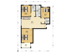 满五唯一，温莎假日别墅里的观景高层，精装修未住过-涿州温莎假日二期高层公寓户型图