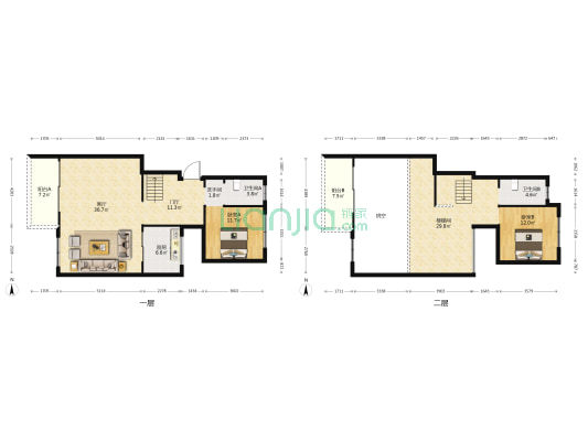 中海御湖世家西区 2室1厅3卫 153平方