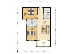 华泰金源 2室1厅 东-涿州华泰金源户型图