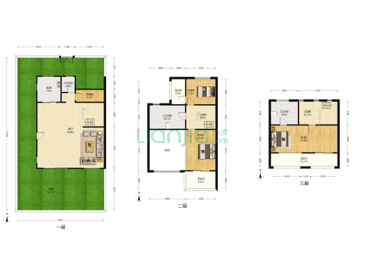 湖语尚院 3室1厅3卫 306平方