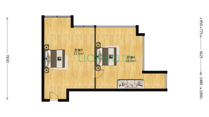 丽日双子星大厦二手房实景图