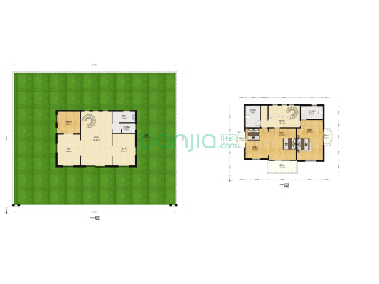 百佳花园 3室3厅3卫 223平方