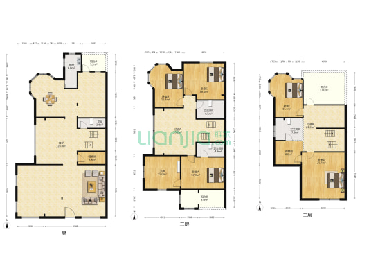 双湖湾别墅 6室1厅4卫 304平方