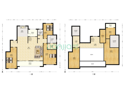 建业世和府 6室1厅4卫 309平方