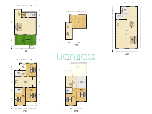 福德庄园 5室2厅6卫 308平方