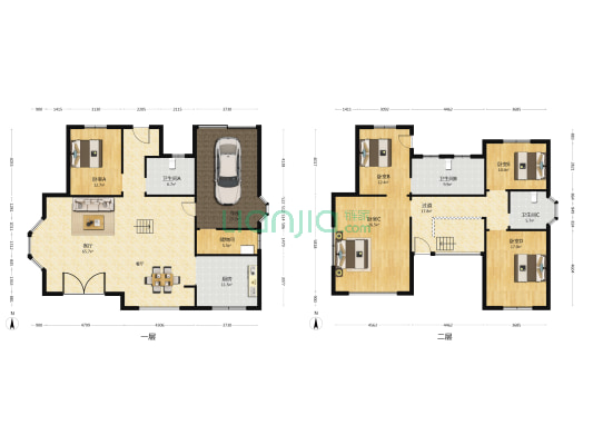 海湾假日花园南区 5室1厅3卫 282平方