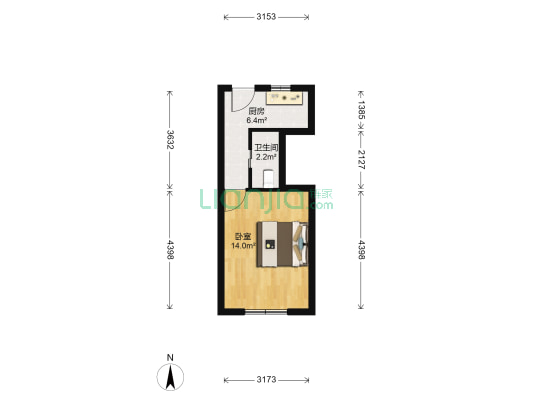 延平小区 1室0厅1卫 29平方