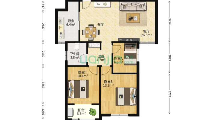 鸿港花园二手房实景图
