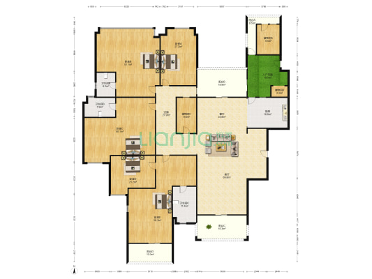龙泉豪苑 5室2厅3卫 524平方