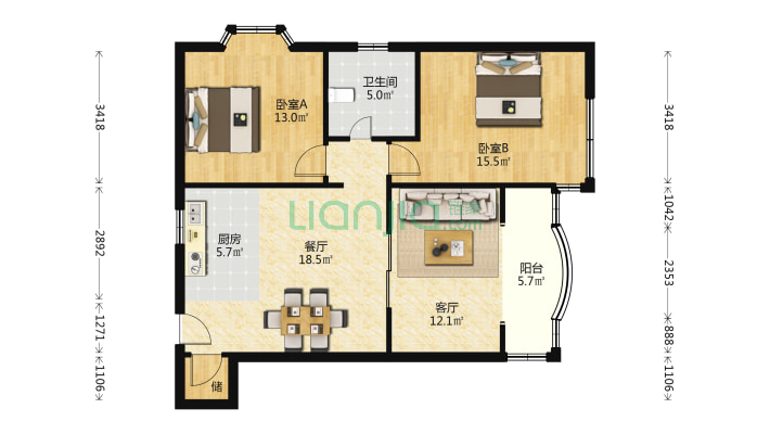 兴林公寓二手房实景图