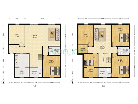 新余路86号 5室3厅4卫 235平方