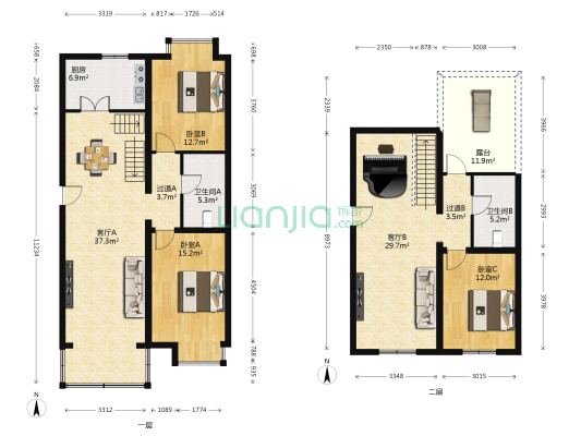 酒仙桥南路4号院 3室2厅2卫 151平方