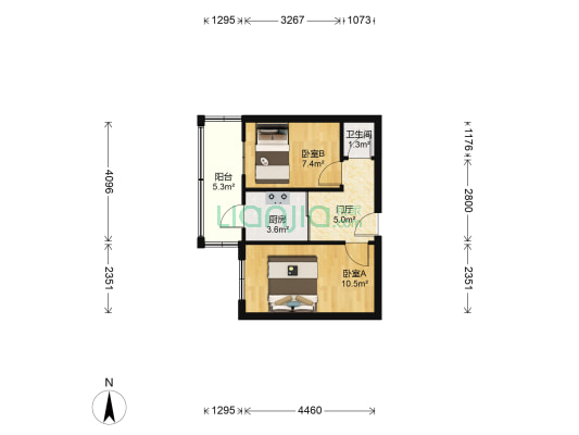 河鼓街 2室0厅1卫 38平方
