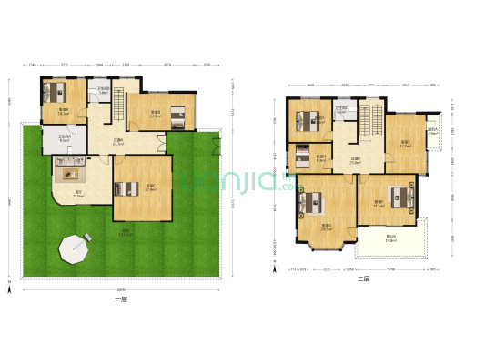 琥珀花园村 8室1厅3卫 285平方