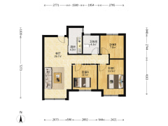 鸿坤理想尔湾 3室1厅 南 北-涿州鸿坤理想尔湾户型图