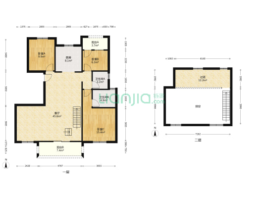 怡景嘉园 3室1厅2卫 150平方