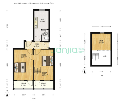 公管弄19号 2室0厅1卫 60平方