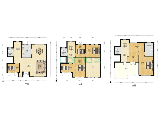 祥生君临府 7室1厅4卫 256平方