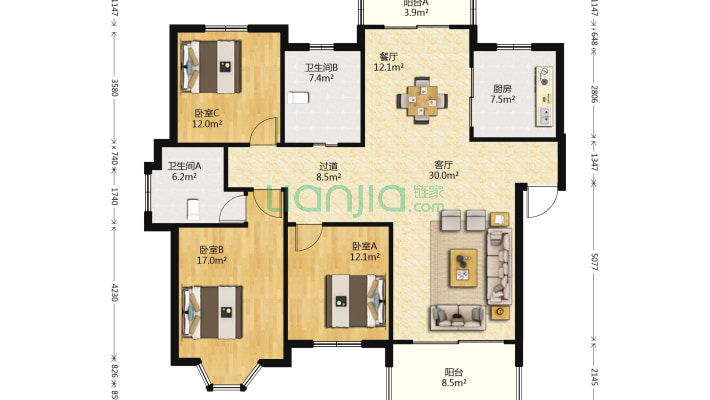 银都花苑二手房实景图