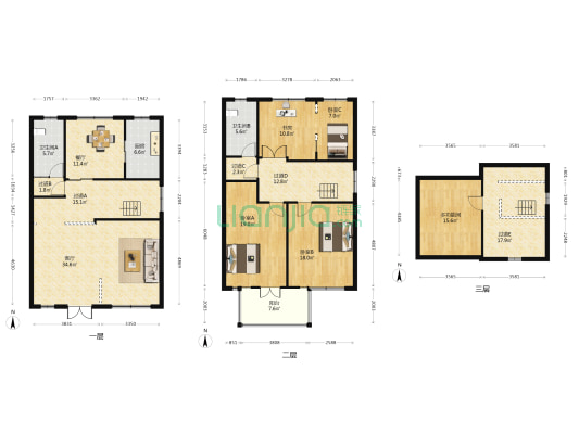 梅苑小区 5室2厅2卫 180平方