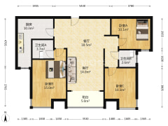 金品时代，品质社区南北通透大三居-涿州金品时代户型图